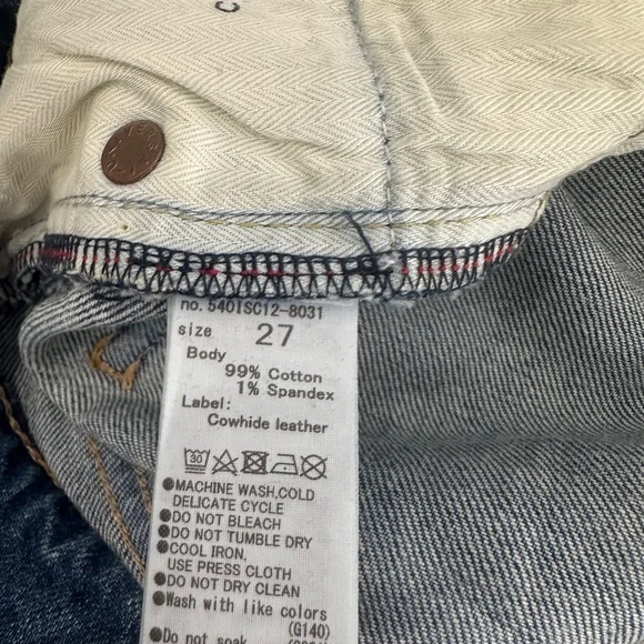 $360 Moussy Vintage Blue Hawthorne Skinny Jean In Light Blue Size 27